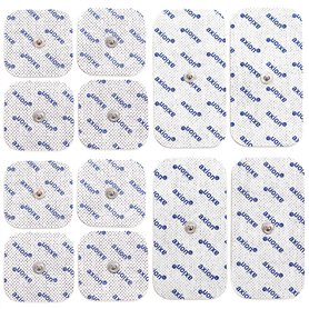 12 électrodes axion 10x5 cm et 5x5 cmm | Compatible avec les appareils Beurer et Sanitas | Electrostimulateur TENS et EMS avec c