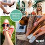 biped 3 paires de semelles pieds nus à découper - semelles intérieures en éponge 100% coton et latex amortissant doux - semelles