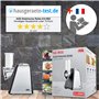 ADE Râpe de cuisine électrique | max. 500 W | découpe legumes facilment, fromage, carottes, chocolat | coupe légumes | 4 accesso