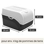 ARTECSIS Lot de 3 Boîtes de Conservation Alimentaire 5L - Rouge Blanc Vert + 6 Stickers/Fruit, Légume