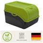 ARTECSIS Lot de 3 Boîtes de Conservation Alimentaire 5L - Rouge Blanc Vert + 6 Stickers/Fruit, Légume
