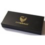 GERMANUS Cassette Métallique Humidificateur à Humidor à Cave à Cigares en Or