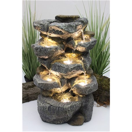 Fontaine d'intérieur avec éclairage LED Fontaine de Jardin