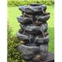 Fontaine d'intérieur avec éclairage LED Fontaine de Jardin, pour Balcon terrasse Salon Cascade
