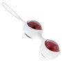 Godemichet en verre Boules de Geisha Intensiv, rouge/blanc, 1er Pack (1 x 2 pièces)