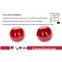 Godemichet en verre Boules de Geisha Intensiv, rouge/blanc, 1er Pack (1 x 2 pièces)