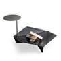 höfats - TRIPLE table et plaque chaude combinées - réglable en hauteur et orientable pour la régulation de la température - acie