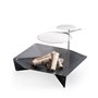 höfats - TRIPLE table et plaque chaude combinées - réglable en hauteur et orientable pour la régulation de la température - acie