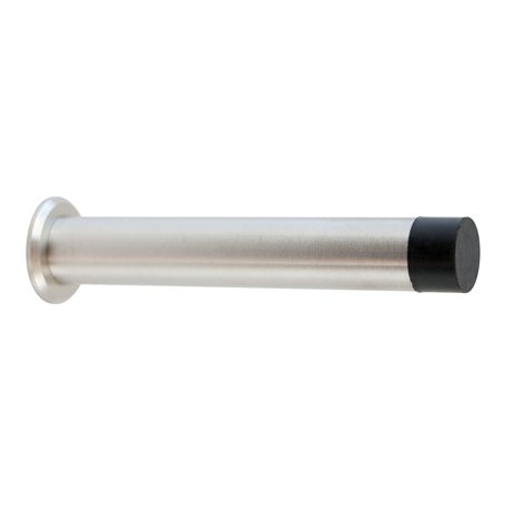 Stoppwerk Butoir de porte mural en acier inoxydable - Butoir de porte avec matériel de fixation et butée en caoutchouc - Ø 2