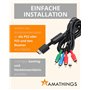 AV – Câble vidéo/audio/YPbPr/Projecteur/Rallonge pour PS2 de amathings avec/sans adaptateur SCART