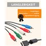 AV – Câble vidéo/audio/YPbPr/Projecteur/Rallonge pour PS2 de amathings avec/sans adaptateur SCART