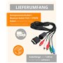 AV – Câble vidéo/audio/YPbPr/Projecteur/Rallonge pour PS2 de amathings avec/sans adaptateur SCART