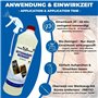 PandaCleaner nettoyant resine taille haie - Nettoyant pour tronçonneuse avec tête de pulvérisation - Dégraissant de résine 1000 