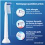 Lot de 3 Têtes de brosse de rechange demirdental compatible pour Philips Sonicare Brosse à Dent Électrique, Brossettes Sensible,