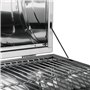 TecTake Barbecue Grill Charbon de Bois Portable Double Plaque Grill Acier Inoxydable argenté
