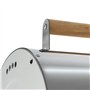 TecTake Barbecue Grill Charbon de Bois Portable Double Plaque Grill Acier Inoxydable argenté