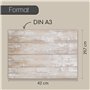 Younikat 100 Sets de Table en Papier Aspect Bois Clair I DIN A3 I Sets de Table napperons sous-Nappe Beige Deko Nature Moderne j