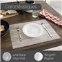 Younikat 100 Sets de Table en Papier Aspect Bois Clair I DIN A3 I Sets de Table napperons sous-Nappe Beige Deko Nature Moderne j