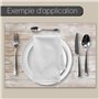Younikat 100 Sets de Table en Papier Aspect Bois Clair I DIN A3 I Sets de Table napperons sous-Nappe Beige Deko Nature Moderne j