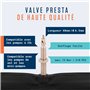Alphatrail VTT Chambre à Air Vélo Rick 26 Pouces SV Presta Valve 2X Ensembles avec Mobilité Garantie I Compatible Pneu Vélo Comp