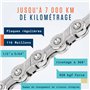 Alphatrail Chaîne de Vélo Parker 9 Vitesses 116 Maillons I Compatible avec Shimano, SRAM, KMC, Connex I Incl. Attache Rapide Cha