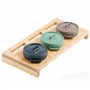 Mahlzeit Lot de 3 mini cocottes avec support en bois - 3 x 250 ml - En fonte émaillée - Petite cocotte