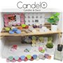Candelo Lot de 24 bougies parfumées Ambiance – Bougies parfumées Black Rose – Bougies chauffe-plat noires – Bougies chauffe-plat