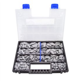 Lot de 225 poids d'équilibrage pour jantes en aluminium 5-30 g