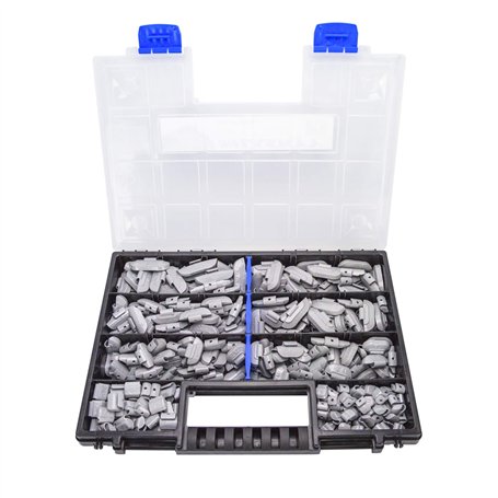 Lot de 225 poids d'équilibrage pour jantes en aluminium 5-30 g