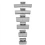 Lot de 225 poids d'équilibrage pour jantes en aluminium 5-30 g
