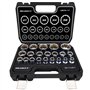 HASKYY® - Lot de 21 clés à douille multidents avec profil 12 et 6 pans