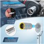 Jeu de 13 douilles 1/4" I 4-14 mm I Jeu de douilles Torx 6-12 pans I Profil E multidents