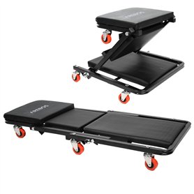 AREBOS Planche à roulettes de Montage 2 en 1 | capacité de Charge de 150 kg | 6 roulettes Mobiles | Rotation à 360° | Chariot d'