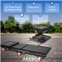 AREBOS Planche à roulettes de Montage 2 en 1 | capacité de Charge de 150 kg | 6 roulettes Mobiles | Rotation à 360° | Chariot d'