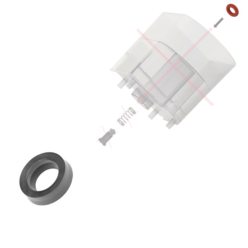 Image secondaire de SW-K Kit d'entretien pour réservoir d'eau compatible avec Saeco, Miele, Bosch, Siemens, Gaggia, Tchibo, Unold, Solis, Spidem, Sa