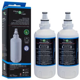 FilterLogic FFL-195LH | 2x Filtre à eau compatible avec Liebherr 7440011