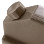Dalles de Contrepoids 9 Kg pour Parasol 4 Pièces Plastique Marron Résistant Caria