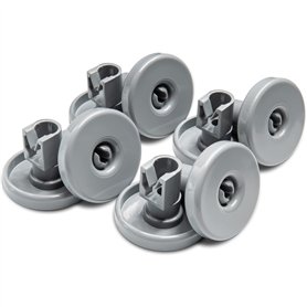 ersatzteilshop basics Lot de 8 roulettes pour panier inférieur de lave-vaisselle - Utilisation universelle - Pour lave-vaisselle