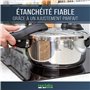 Joint (pour casseroles avec diamètre intérieur 26 cm) pour autocuiseurs Fissler Blue Point, Magic Line, Magic Comfort Basic/Logi