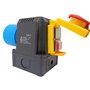 Combinaison interrupteur-prise DZ08-2 230V avec clapet d'arrêt d'urgence - construction identique : KEDU KOA2Y