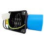 Combinaison interrupteur-prise DZ08-2 230V avec clapet d'arrêt d'urgence - construction identique : KEDU KOA2Y