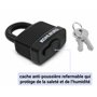 KOHLBURG antivol de 2 mètres de long - cadenas refermable facilement sans clé - câble en acier de 2 m / 200 cm avec fermetures s
