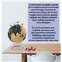 avec 54 épingles - globe rotatif en liège - globe terrestre