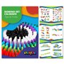 Calmado - 360pcs Pierres Domino/Dominos en Bois Domino Family Edition Ensemble + Sac + Livret