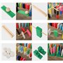 Calmado - 450pcs Pierres Domino/Dominos en Bois Domino Grand Edition Ensemble + Sac + Livret + Accessoires