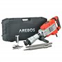Arebos Marteau de démolition Marteau à percussion 1700W | 60 joules | 1900 coups par minute | Mallette avec roues incluse