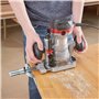 Arebos Défonceuse électrique | Machine à Fraiser | 710W | Sac à outils | avec accessoires de fraisage | Fraiseuse à bois | Frais