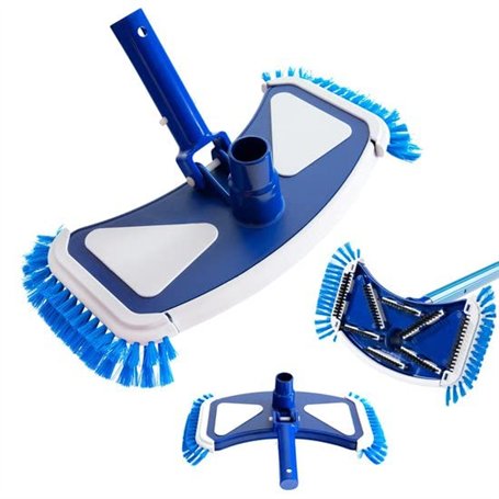 Arebos aspirateur pour Piscine | avec système de Clip | Raccord pour Tuyau de Piscine Ø 32/38 mm | Brosse de Piscine | Largeur d