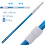 yourGEAR kit de Nettoyage pour Piscine PCS (6 pièces) avec Barre épuisette Brosse aspirateur de Sol doseur Flotteur