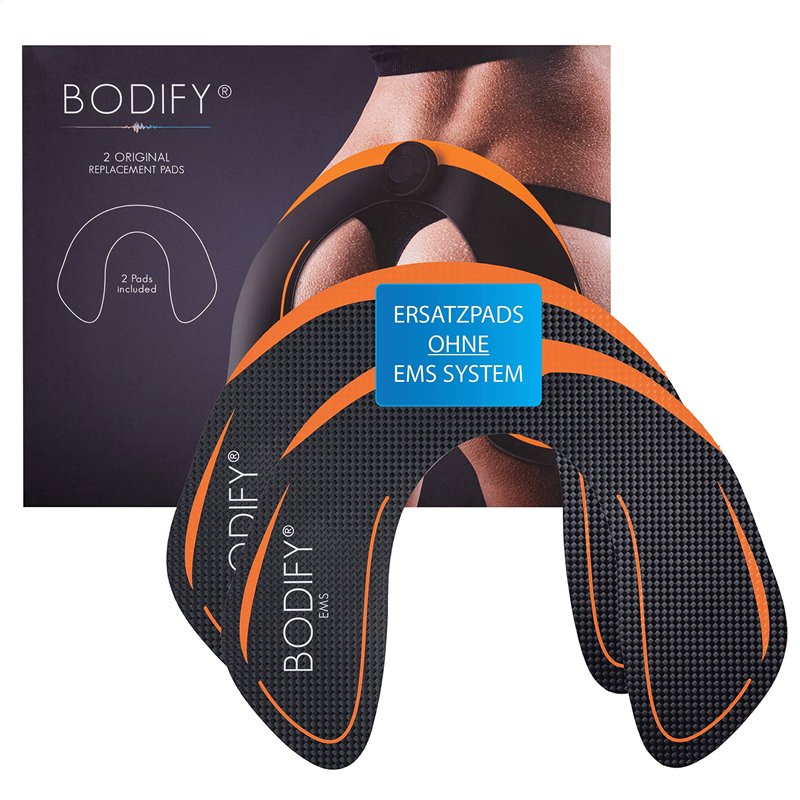 Bodify Lot de 2 coussinets de rechange d'origine (sans contrôleur) - Entraîneur de hanche EMS - Pour homme et femme